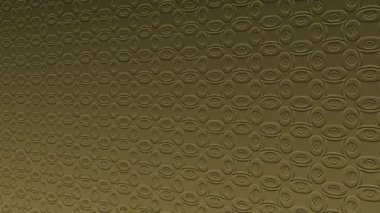 Asgari siyah arkaplan üzerinde altın sanat deseni, yatay olarak sola eğimli, sonra 4k 16: 9 video formatında renkli şekillerden oluşan sağa hareket eder.