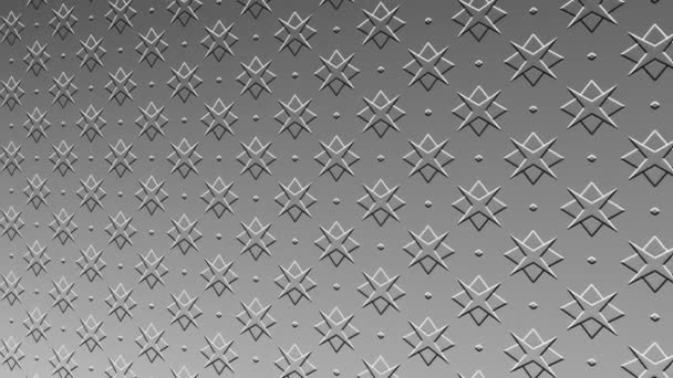 Black White Pattern Bas Relief Minimal Background Tilted Horizontally Initially — Stock Video