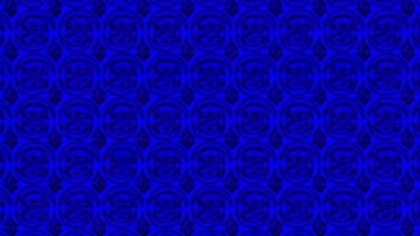 Motif graphique coloré avec animation kaléidoscope, sur un fond à effet psychédélique, hypnotique et stroboscopique, au format vidéo 16 : 9