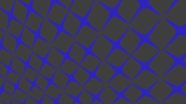 Geometrik şekilli küçük siyah arkaplan üzerinde renk deseni, yatay ve dikey eğimli, başlangıçta soldan sağa hareket ediyor, geometrik şekillerden oluşuyor..