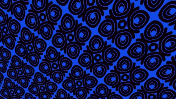 Modèle de couleur avec des formes géométriques sur un fond noir minimal, incliné horizontalement et verticalement, d'abord de gauche puis se déplaçant vers la droite, composé de formes géométriques.