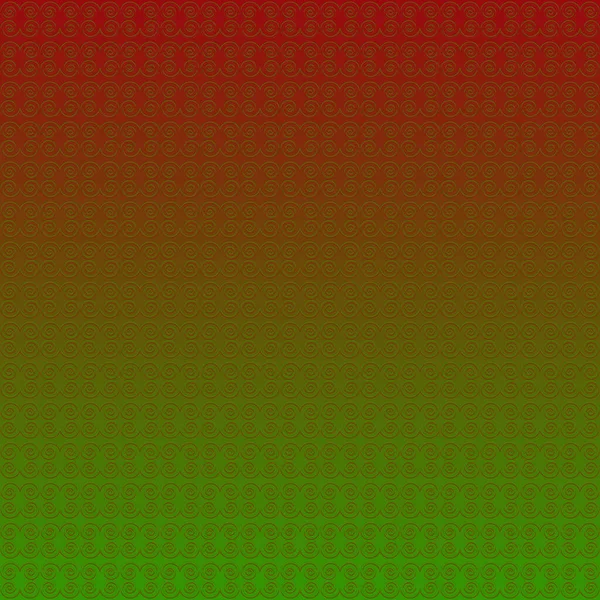 Piros Zöld Mintás Illusztráció Hátteret Fedő Ismétlődő Geometriai Alakzatokkal Enyhítő — Stock Fotó