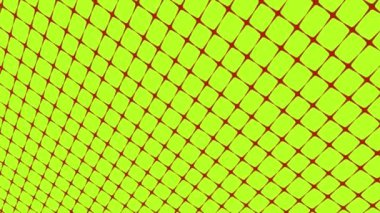 Geometrik şekilli küçük siyah arkaplan üzerinde renk deseni, yatay ve dikey eğimli, başlangıçta soldan sağa hareket ediyor, geometrik şekillerden oluşuyor..