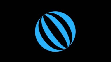 Merkezde saat yönünde dönen renkli grafik nesne, boyutu değişen, hipnotik, psikedelik ve stroboskopik bir efekte sahip bir zemin üzerinde, 16: 9 video biçiminde.