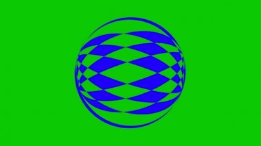 İki renkli ve üst üste binen grafik nesne, merkeze doğru iki zıt yönde dönerler, boyutları değişkendir, hipnotik, psikedelik ve stroboskopik bir etkisi vardır..