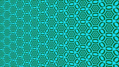 Asgari siyah arkaplan üzerindeki renk deseni, başlangıçta yatay olarak sola eğimli, sonra sağa hareket eder, geometrik şekillerden oluşur, 4k 16: 9 video biçiminde..