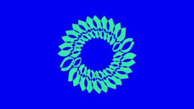 İki renkli ve üst üste binen grafik nesne, merkeze doğru iki zıt yönde dönerler, boyutları değişkendir, hipnotik, psikedelik ve stroboskopik bir etkisi vardır..