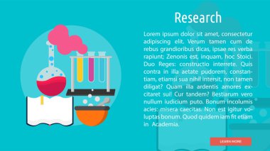 Araştırma kavramsal afiş