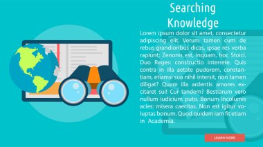Arama Bilgi Kavramsal Banner
