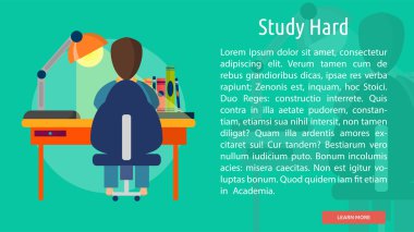 Çalışma Sabit Kavramsal Banner