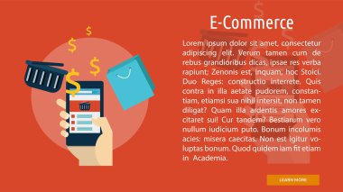 E-ticaret kavramsal afiş