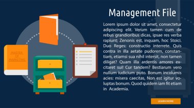 Yönetim Dosyası Kavramsal Afiş