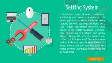 Ayar Sistemi Kavramsal Banner