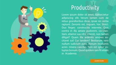 Verimlilik kavramsal afiş