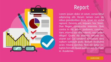 Rapor kavramsal afiş