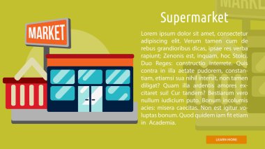 Süpermarket kavramsal afiş
