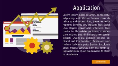 Uygulama kavramsal afiş