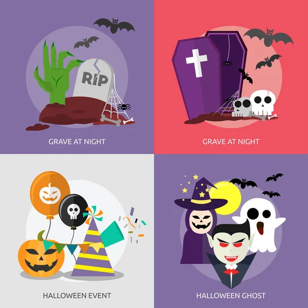 Halloween konceptuell Design — Stock vektor