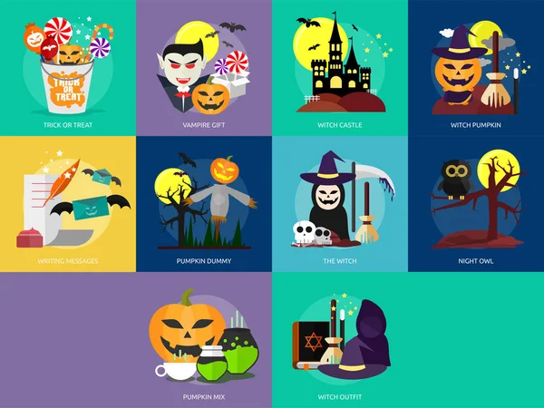 Koncepční Design Halloween — Stockový vektor