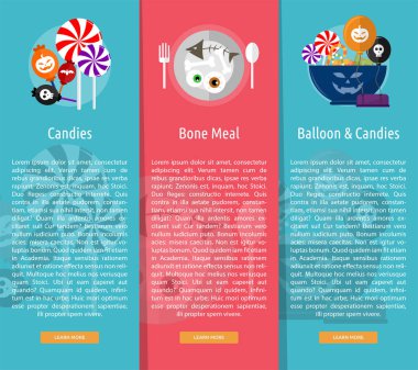 Cadılar Bayramı dikey Banner kavramı