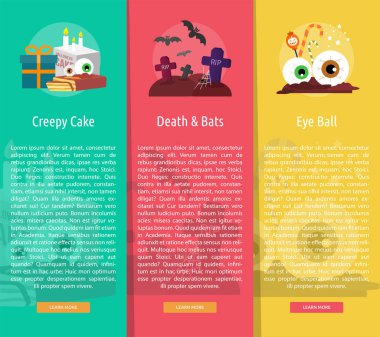 Cadılar Bayramı dikey Banner kavramı