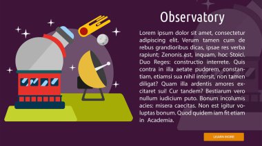 Gözlemevi kavramsal afiş