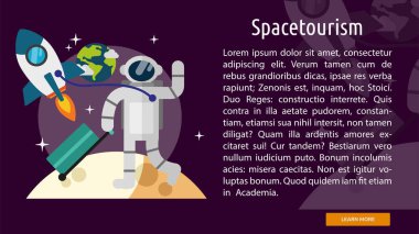 Spacetourism kavramsal afiş