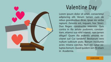 Sevgililer günü kavramsal afiş