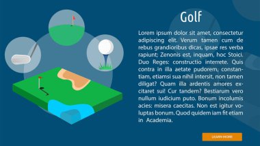 Golf kavramsal afiş