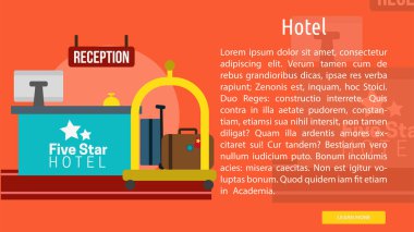Otel kavramsal afiş