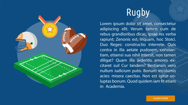 Rugby Conceptual Banner — Stock Vector