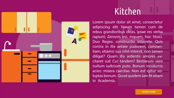 Mutfak kavramsal afiş