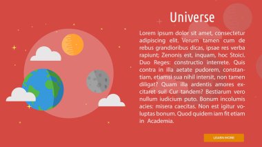 Evren kavramsal afiş