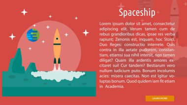 Uzay gemisi kavramsal afiş