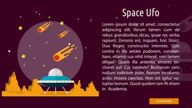 Uzay Ufo kavramsal afiş