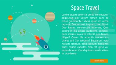 Uzay Seyahat kavramsal afiş