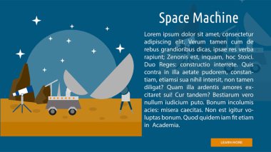 Alanı makine kavramsal afiş