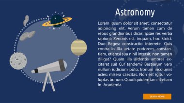 Astronomi kavramsal afiş