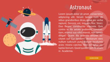 Astronot kavramsal afiş