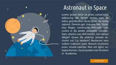 Astronot uzay kavramsal büyük