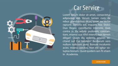 Araba Servisi kavramsal afiş