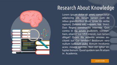 Bilgi kavramsal afiş hakkında araştırma