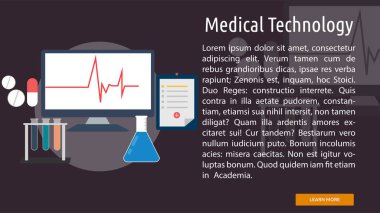 Tıbbi teknoloji kavramsal afiş