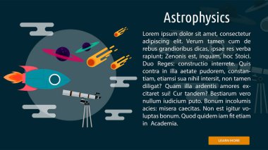 Astrofizik kavramsal afiş