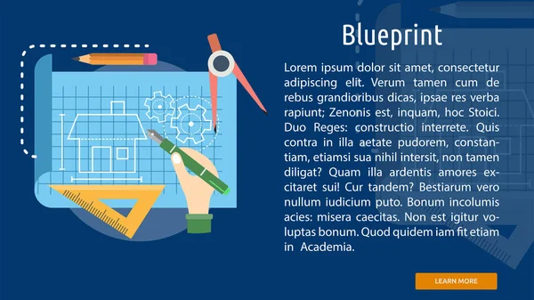 Blueprint kavramsal afiş