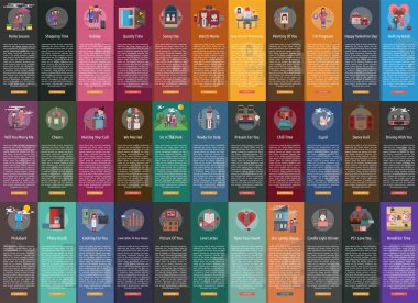 Sevgililer dikey Banner kavramı