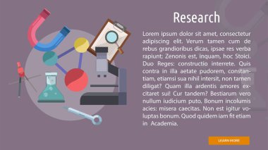 Araştırma kavramsal afiş