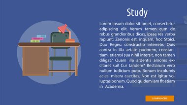 Çalışma kavramsal afiş