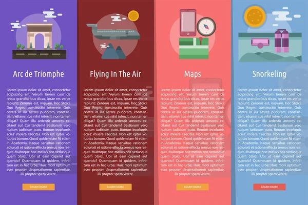 Seyahat dikey Banner kavramı