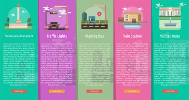 Seyahat dikey Banner kavramı